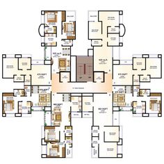 the floor plan for an apartment building