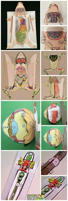 the instructions for how to make an origami paper doll with pictures and text on it