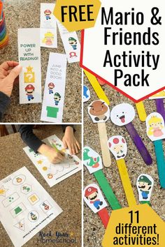 the mario and friends activity pack is great for kids to learn how to use it