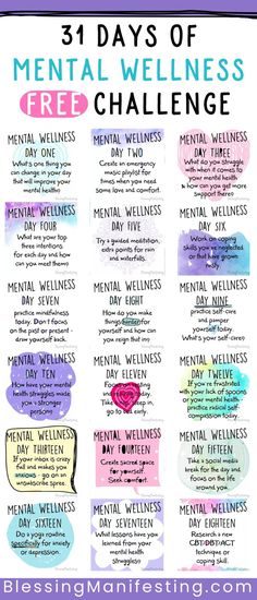 Mental Wellness Challenge, Mental Health Challenge, Motivasi Diet, 30 Day Challenges, Wellness Challenge, Fitness Trends, 31 Days, Health Challenge