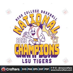 the national champs lsu tigers t - shirt design