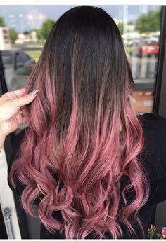 Pink Hair Color Ideas, Pink And Black Hair, Pink Hair Color, Pink Ombre Hair, Pink Hair Dye, Hair Color Streaks, Hair Color Crazy, Pretty Hair Color