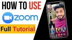 how to use zoom on an iphone with pictures and text that reads how to use zoom