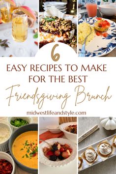 the top 6 easy recipes to make for the best thanksgiving brunch recipe roundup