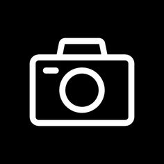 a camera icon on a black background