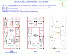 two story house plan with three floors and an open floor plan