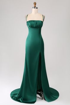 Fabric : Polyester. The fabric is comfortable for skin.   Package Contents : 1x Women Dress.   Occasion : Whether you are dressing it for a wedding party, prom, evening party or any other occasions, this party dress will be your lovely partner. Dark Green Ball Gown, Dark Green Long Dress, Dark Green Prom Dress, Dark Green Prom Dresses, Wedding Swimwear, Green Ball Gown, Spaghetti Strap Bridesmaids Dresses, Green Clothing, Long Green Dress