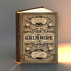 an old book with the title grimenie written in black and gold on it