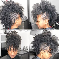 Natural hair Mohawk 4c braids Natural Hair Mohawk, Weave Hairstyles Braided, Mohawk Styles, Mohawk Braid, Natural Hair Twists, Mohawk Hairstyles, Girls Natural Hairstyles