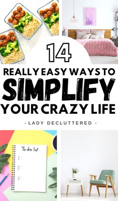 Trying to declutter your life is a great step towards long-term happiness. Whether you try all 14 of these examples to declutter your life or just one, the first step to a simpler life is to make a change.  So what change you going to make today? #ladydecluttered #minimalism #simpleliving #slowliving #howtobehappy #positivegoals #beattheoverwhelm #howtofindbalance #personalgrowth Simple Living Ideas, Organized Life, Simplifying Life, Simple Quotes, Clever Storage Solutions