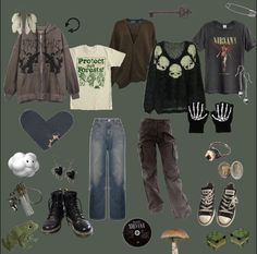 Grunge Outfit Moodboard, Fairy Grunge Aesthetic Outfit, Grunge Moodboard, Fairy Outfit, Western Outfits Men, Fall Fashion Skirts, Grunge Outfit, Grunge Dress