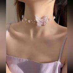 This Faux Pearl Multi Layer Flower Choker Is A Wonderful Addition To Your Wardrobe And Your Style! A Beautiful And Unique Piece Sure To Get Lots Of Compliments! Great For Formal Dances (Prom, Homecoming, Winter Ball) Formal Events (Galas, Weddings, Bridal, Sweet 16, Quinceaneras), Dates, Presents, Special Events Or Anytime! Offer Are Always Welcome And Considered, If I Can’t Accept An Offer Then I Will Counter With My Best. Like Multiple Items? Bundle Them; Bundling Saves On Shipping Gsunck50t00 Purple And Pink Necklace, Light Purple Accessories, Winter Ball, Purple Accessories, Purple Pastel, Character Board, Flower Choker, Butterfly Theme, Purple Necklace