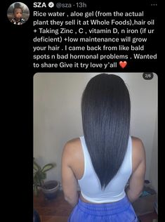 Sza Hair, Curly Hair Advice, Natural Hair Care Routine, Hair Growth Challenge, Hair Growth Spray, How To Grow Natural Hair