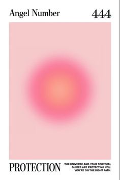 the cover of an article about angel number 414, with pink and red circles