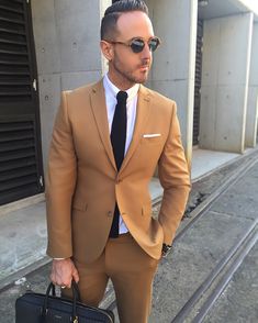 camel color suit - Google Search