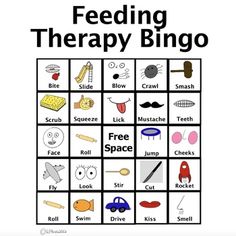 What's included:PDF download-This set includes 8 bingo cards for therapeutic food exploration. How to use:-Card can be used separately or together and range from advanced to beginner. -Cards include imagination based and steps based boxes.-Help decrease the stress and increase the fun by changing up... Feeding Therapy Ideas, Food Therapy For Kids, Responsive Feeding, Feeding Therapy Activities, Early Intervention Occupational Therapy, Speech Therapy Tools, Slp Materials