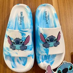 Disney’s Lilo And Stitch Molded Pool Slides Flip Flops And Slides Disney's Stitch Character: Disney's Stitch Stitch Things Disney, Cute Stitch Stuff, Stitch Dog Costume, Stitch Toys, Stitch Slippers, Stitch Accessories, Stitch Things, Stitch Shoes, Primark Shoes