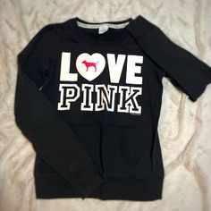 Perfect Condition, Nwot Because I Received This One Christmas And It Never Fit Me Right (Didn't Wanna Ask Gift Giver For Receipt, U Know How It Is) Crewneck Style, Pocket In Front. Graphics Are Still Bold,Beautiful And Vibrant, No Cracks And Black Is Deep And Dark, No Fading! Tysm For Looking And Have A Wonderful Day! Pink Y2k Long Sleeve T-shirt, Pink Long Sleeve Y2k Sweatshirt, Pink Y2k Sweatshirt With Graphic Print, Pink Y2k Graphic Print Sweatshirt, Pink Y2k Style Graphic Print Sweatshirt, Pink Long Sleeve Sweatshirt With Logo Print, Pink Long Sleeve Sweatshirt With Logo, Casual Pink Sweatshirt With Logo Print, Winter Loungewear Tops With Logo Print