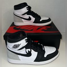 Elevate Your Sneaker Game With These Nike Air Jordan 1 Retro High Stage Hazed Og Sneakers. Designed With A High-Top Shoe Shaft Style, Lace-Up Closure, And A Gray Colorway, These Sneakers Are Perfect For Any Casual Or Activewear Occasion. The Leather Upper Material Is Both Durable And Stylish, While The Fabric Lining Material And Insole Material Ensure Cushioned And Comfortable Wear. These Sneakers Are Part Of The Iconic Air Jordan Product Line And Feature The Legendary Michael Jordan Character. Jordan Character, Nike Air Jordan Shoes, High Top Shoe, Nike Air Jordan 1 Retro, Boxing Gym, Jordan 1 High Og, Air Jordan 1 Retro High Og, Air Jordan 1 Retro High, Mens Nike Air