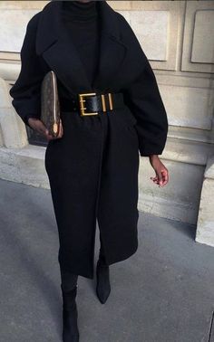 Vinter Mode Outfits, Looks Black, All Black Outfit, Coat Outfits, Mode Inspo, Looks Chic, Autumn Outfit, Mode Inspiration, Outfit Casual