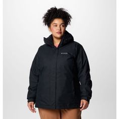 Adapt to unpredictable weather mid or post-hike. This versatile, warm, and waterproof jacket easily zips between the outer shell and Sherpa fleece liner, while more adjustable details help you fine-tune the fit. Waterproof Jacket, Holiday Deals, Columbia Sportswear, Sherpa Fleece, Get Up, Columbia, One Piece, Plus Size, Black