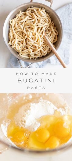 how to make bucatini pasta with eggs