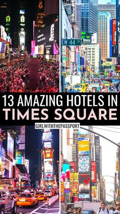 13 Best Hotels in Times Square + Secret Local Tips Times Square Ny, Beautiful Places In Usa, Hotels In New York City, Nyc Attractions, Times Square Nyc, Ny Hotel