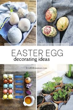 Easter egg decorating ideas Ways To Decorate Easter Eggs, Egg Shell Planters, Decorate Easter Eggs, Easter Egg Decorating Ideas, Egg Decorating Ideas, How To Make Eggs, Creative Gardening, Coloring Easter Eggs