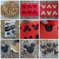 mickey mouse cookie cutters are being used to make cookies for the disney world theme park