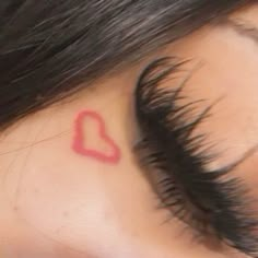 Lash Sets Ideas, Face Tattoos For Women, Red Heart Tattoos, Lash Ideas, Female Pfp, Lashes Tutorial, False Eyelash Accessories, Lash Sets, Perfect Eyelashes