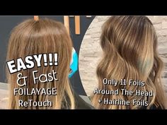 FOILAYAGE | EASY & Fast Foilayage RETOUCH | MINIMAL WORK - YouTube Super Simple, To Start, Foil, Long Hair Styles, Hair