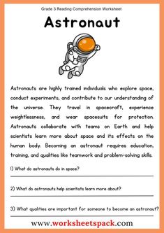 an astronaut worksheet for kids to learn how to use the space shuttles