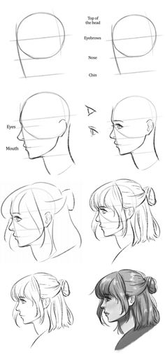 the different types of hair and how to draw them