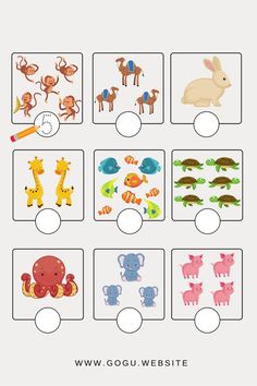 an animal themed worksheet for preschool