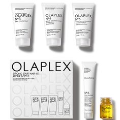 Olaplex Strong Start Hair Kit | LOOKFANTASTIC Olaplex Kit, Shampoo Olaplex, Hair Care Kit, Hair Kit, Frizz Control, Hair Maintenance, Hair Strengthening, Hair Serum