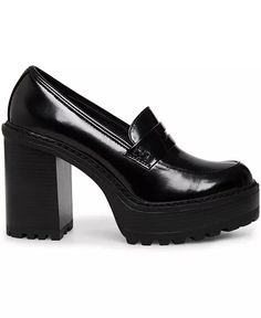 High Heel Loafers, High Heels Black, Patent Loafers, Work Flow, Loafers Online, Slippers Shoes, Platform Loafers