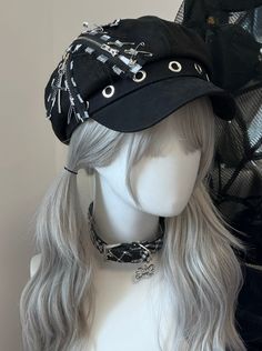 ❤︎Subculture Punk Goth Hat❤︎
⚠Please allow 7 days for shipping on this item. Hair Accessories Grunge, Goth Hats, Punk Hats, Gothic Hats, Punk Hat, Goth Hat, Punk Jacket, Goth Clothes, Grunge Accessories