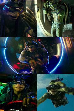 several images of the same character in different movies