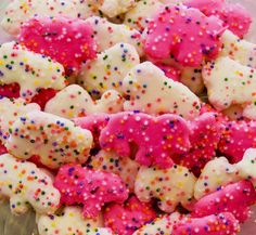 some kind of colorful food with sprinkles on it