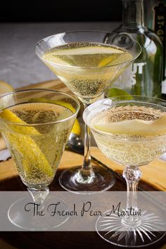 two glasses filled with different types of drinks