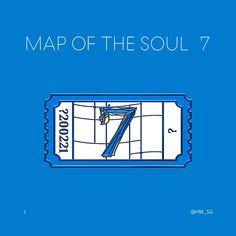 a blue book cover with the title map of the soul 7, written in white