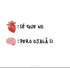 the words in spanish are written next to an image of a heart and a brain