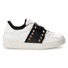 Rockstud Untitled Fauxshearling Sneakers Bianco Nero-Worn Once, Super Cozy, Fabulous Condition Valentino Rockstud Sneakers, Valentino Boots, Valentino Garavani Sneakers, Valentino Sneakers, Valentino Garavani Shoes, Limited Edition Sneakers, Shoe Inspiration, Valentino Rockstud, Valentino Shoes