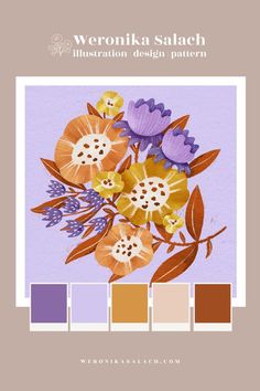 Violet, Lavender, Copper, Mustard Yellow, Cream, Beige, color palette, color palettes, colour palette, colour palettes, color inspiration, color swatches, color palette design, color palette ideas, color ideas, procreate color palette, autumn color palette, fall color palette, color trends, inspiring color schemes, color schemes, bright color palette, autumn colors, autumn colours, fall colors, fall colours, rustic colors, earthy colors Mustard Color Scheme, Lavender Color Palette, Procreate Color Palette, Color Palette Inspiration, Color Palette Yellow, House Color Palettes, Palette Art