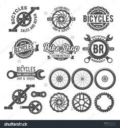 bicycle shop logos and emblems