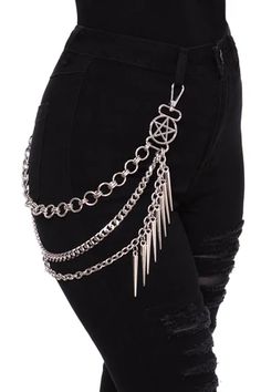 WOMEN'S BELTS & HARNESSES - Shop Now - www.KILLSTAR.com Egirl Fashion, Grunge Accessories, Aesthetic Grunge Outfit, Alternative Outfits, Goth Outfits, Gothic Outfits, Teen Fashion Outfits, Goth Fashion