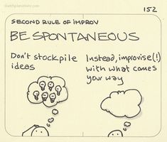 a hand drawn note with some thought bubbles