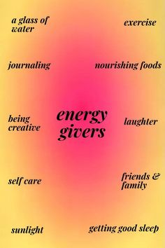 Energy Givers, Losing 40 Pounds, Natural Sleep Remedies, Lose 40 Pounds, Positive Self Affirmations, Self Care Activities, Spirituality Energy, Good Energy, Self Improvement Tips