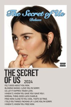 the secret club magazine cover features an image of a woman with her finger on her lips