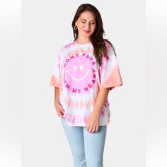 Tweety Oversized Tie Dye Tee Don’t Funk With My Heart New Pink Size S/M Questions? Leave A Comment Below! Pink And Orange Tie Dye, All The Single Ladies, Orange Tie Dye, Buddy Love, Single Ladies, Tie Dye Pattern, Orange Tie, Friendly Reminder, Tie Dye Patterns